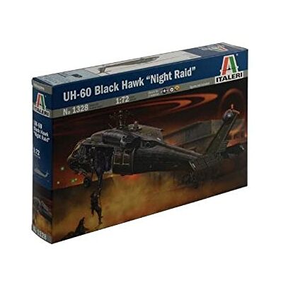 Italeri Night Raid Black Hawk modelbouwset, I1328, 510001328, M Italeri Night Raid Black Hawk modelbouwset, I1328, 510001328, M