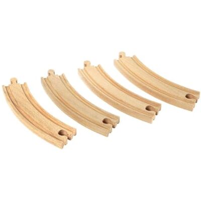 Brio World 33342 grote gebogen rails 170 mm accessoires voor houten treinbaan speelgoed voor jongens en meisjes vanaf 3 jaar Brio World 33342 grote gebogen rails 170 mm accessoires voor houten treinbaan speelgoed voor jongens en meisjes vanaf 3 jaar