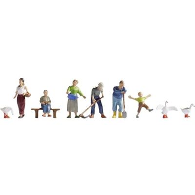 NOCH H0 Boerenfiguren 1:160 Trace N handgekleurd voor landelijke scènes in de modelbouw NOCH H0 Boerenfiguren 1:160 Trace N handgekleurd voor landelijke scènes in de modelbouw
