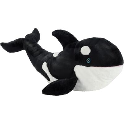 Heunec 248472 Softissimo walvis 50 cm, zwart/wit Heunec 248472 Softissimo walvis 50 cm, zwart/wit