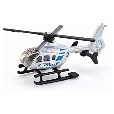 Siku 0807, politiehelikopter, metaal/kunststof, zilver, draaibare rotoren Siku 0807, politiehelikopter, metaal/kunststof, zilver, draaibare rotoren