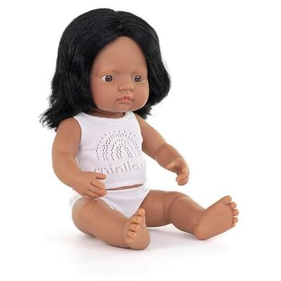 Miniland 31158 Baby (Zuid-Amerikaans meisjes) 40 cm Miniland 31158 Baby (Zuid-Amerikaans meisjes) 40 cm