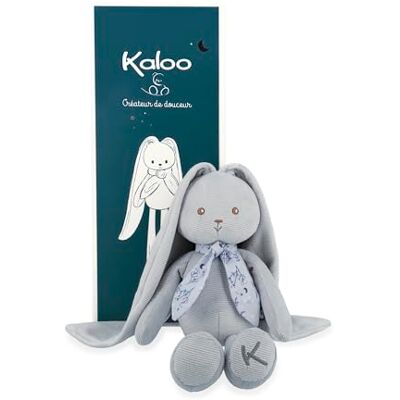 KALOO Lapinoo Pantin Konijn Knuffel van corduroy 35 cm Kleur Blauw Zeer zacht materiaal Geschenkdoos Vanaf de geboorte, K969944 KALOO Lapinoo Pantin Konijn Knuffel van corduroy 35 cm Kleur Blauw Zeer zacht materiaal Geschenkdoos Vanaf de geboorte, K969944