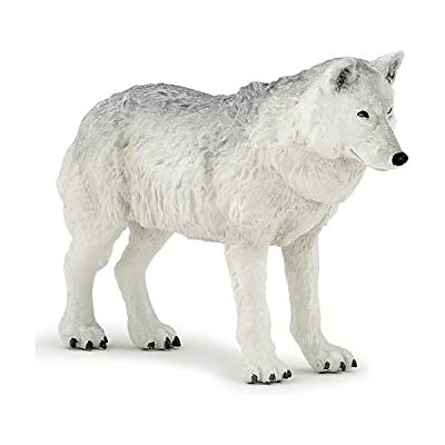 Papo Fleece wolf LA Vie Wilde dieren figuur, 50195, -50195-Polar Papo Fleece wolf LA Vie Wilde dieren figuur, 50195, -50195-Polar