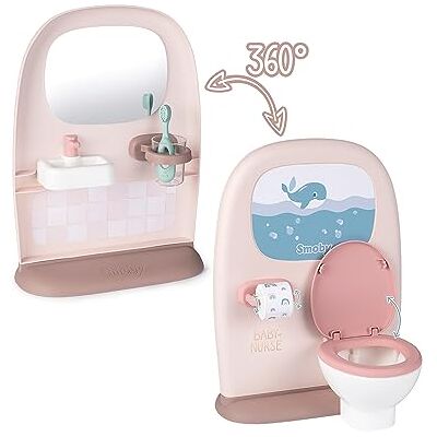 Smoby Jouet pour enfant Baby Nurse Lavabo et toilettes Effet carrelage Accessoires inclus Smoby Jouet pour enfant Baby Nurse Lavabo et toilettes Effet carrelage Accessoires inclus