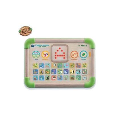 VTech ABC Nature educatief tablet, interactief en sensorisch kindertablet, gedeeltelijk van hout, speelgoed voor alfabet, dieren, cadeau voor baby's, meisjes en jongens vanaf 1 jaar inhoud in het Frans VTech ABC Nature educatief tablet, interactief en sensorisch kindertablet, gedeeltelijk van hout, speelgoed voor alfabet, dieren, cadeau voor baby's, meisjes en jongens vanaf 1 jaar inhoud in het Frans