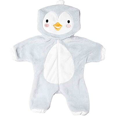 Heless 2198 Poppenpak met zachte pinguïn met capuchon en ritssluiting, maat 35-45 cm Heless 2198 Poppenpak met zachte pinguïn met capuchon en ritssluiting, maat 35-45 cm