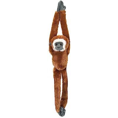 WILD REPUBLIC 14474 15259 Hanging Monkey Gibbon pluche aap, 51 cm WILD REPUBLIC 14474 15259 Hanging Monkey Gibbon pluche aap, 51 cm