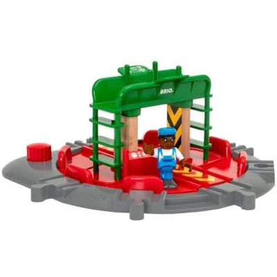 Brio World 33476 draaibord en figuur accessoires voor houten treinbaan speelactie zonder batterij speelgoed voor jongens en meisjes vanaf 3 jaar Brio World 33476 draaibord en figuur accessoires voor houten treinbaan speelactie zonder batterij speelgoed voor jongens en meisjes vanaf 3 jaar