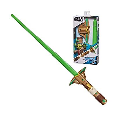 Star Wars Hasbro Lightsaber Forge Yoda utfällbar Grön ljussabel, anpassningsbar rollspelsleksak, från 4 år Star Wars Hasbro Lightsaber Forge Yoda utfällbar Grön ljussabel, anpassningsbar rollspelsleksak, från 4 år