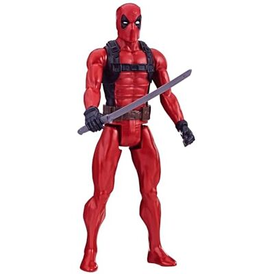 Marvel Deadpool 30 cm figuur met accessoires, superheldenspeelgoed voor fans, vanaf 14 jaar Marvel Deadpool 30 cm figuur met accessoires, superheldenspeelgoed voor fans, vanaf 14 jaar