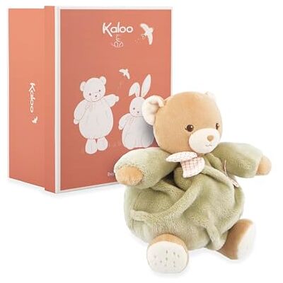 KALOO Groene beer 17 cm, zeer zacht pluche voor baby's, zachte metgezel vanaf de geboorte, optimale maat voor kleine handen, geboortecadeau, K214007 KALOO Groene beer 17 cm, zeer zacht pluche voor baby's, zachte metgezel vanaf de geboorte, optimale maat voor kleine handen, geboortecadeau, K214007