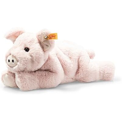 Steiff Piko het varken pluche dier, schattige metgezel met kunststof ogen, kinderen, jongens en meisjes, vrienden, 28 cm, roze, 063978 Steiff Piko het varken pluche dier, schattige metgezel met kunststof ogen, kinderen, jongens en meisjes, vrienden, 28 cm, roze, 063978