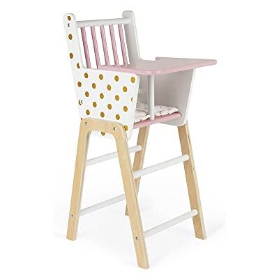 Janod Kinderstoel Candy Chic van hout met kussen en dienblad Imitatiespeelgoed Accessoires voor poppen Vanaf 3 jaar J05888 Janod Kinderstoel Candy Chic van hout met kussen en dienblad Imitatiespeelgoed Accessoires voor poppen Vanaf 3 jaar J05888