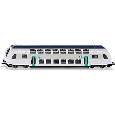 Siku 1791001, dubbele stok trein RATP Frankrijk, 1:87, metaal/kunststof, turquoise/wit, compatibel met ander speelgoed Siku 1791001, dubbele stok trein RATP Frankrijk, 1:87, metaal/kunststof, turquoise/wit, compatibel met ander speelgoed