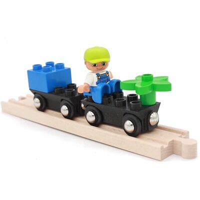 locorico 2 houten treinwagons (Duplo) locorico 2 houten treinwagons (Duplo)