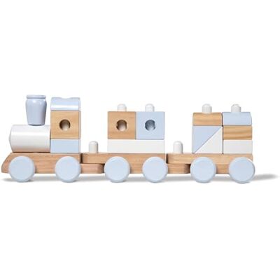Melissa & Doug 18771 Jumbo stapeltrein natuur, gebouwen en voertuigen, houten speelgoed, 2+, cadeau voor jongens of meisjes Melissa & Doug 18771 Jumbo stapeltrein natuur, gebouwen en voertuigen, houten speelgoed, 2+, cadeau voor jongens of meisjes