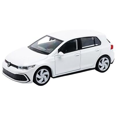 Toi-Toys Volkswagen Golf 8 GTI Metalen VW miniatuurauto, 4 varianten 49, metallic wit Toi-Toys Volkswagen Golf 8 GTI Metalen VW miniatuurauto, 4 varianten 49, metallic wit