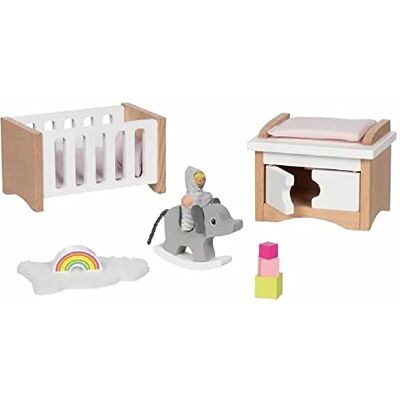 Goki Poppenmöbel stijl, babykamer Goki Poppenmöbel stijl, babykamer