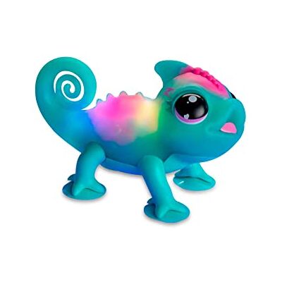 Little Live Pets Sunny, je lichtgevende kameleon, interactief speelgoed met aanraaksensoren, licht op, drukt emoties uit en heeft meer dan 30 geluiden, huisdier voor meisjes vanaf 5 jaar (LP200000) Little Live Pets Sunny, je lichtgevende kameleon, interactief speelgoed met aanraaksensoren, licht op, drukt emoties uit en heeft meer dan 30 geluiden, huisdier voor meisjes vanaf 5 jaar (LP200000)