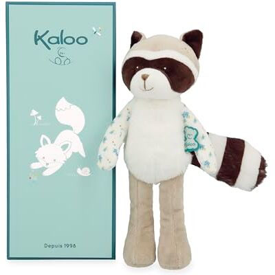 KALOO Fripons Pantin Wasbeer Gaston – pluche en knuffeldier baby – ideaal voor geboorte – grijs – 25 cm – vanaf de geboorte – K205002 KALOO Fripons Pantin Wasbeer Gaston – pluche en knuffeldier baby – ideaal voor geboorte – grijs – 25 cm – vanaf de geboorte – K205002