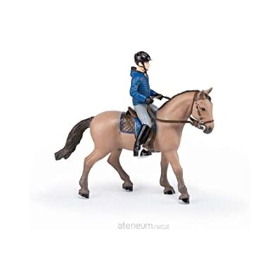 Papo Dierenfiguur – wandelpaard en zijn ruiter, handbeschilderd ruiteravontuur voor kinderen vanaf 3 jaar – paarden, veulens en pony's Papo Dierenfiguur – wandelpaard en zijn ruiter, handbeschilderd ruiteravontuur voor kinderen vanaf 3 jaar – paarden, veulens en pony's