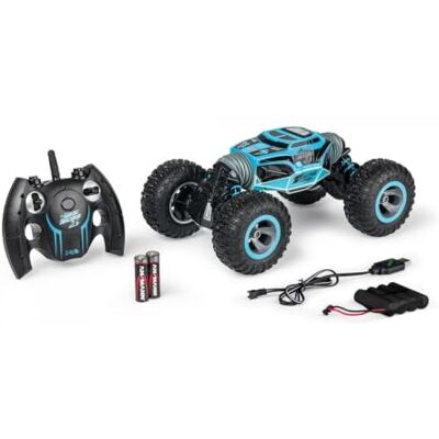 Carson My First Magic Machine 500404230-1:10 Op afstand bestuurbare auto, 2,4 G, 100% RTR, radiografisch bestuurbaar voertuig met batterijen en afstandsbediening, blauw Carson My First Magic Machine 500404230-1:10 Op afstand bestuurbare auto, 2,4 G, 100% RTR, radiografisch bestuurbaar voertuig met batterijen en afstandsbediening, blauw