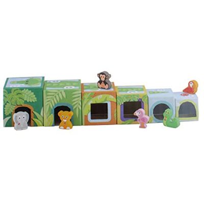 Trudi 88008 stapelbare cubes, meerkleurig Trudi 88008 stapelbare cubes, meerkleurig
