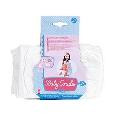 Klein Theo 1673 Baby Coralie luiers, voor poppen van 30 tot 50 cm, drie lagen met plaksluiting, speelgoed voor kinderen vanaf 3 jaar Klein Theo 1673 Baby Coralie luiers, voor poppen van 30 tot 50 cm, drie lagen met plaksluiting, speelgoed voor kinderen vanaf 3 jaar