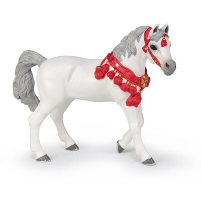 Papo Handbeschilderd figuur – paarden, veulens en pony's – wit Arabisch paard in parade-outfit – 51568 – om te verzamelen – voor kinderen – meisjes en jongens – vanaf 3 jaar Papo Handbeschilderd figuur – paarden, veulens en pony's – wit Arabisch paard in parade-outfit – 51568 – om te verzamelen – voor kinderen – meisjes en jongens – vanaf 3 jaar