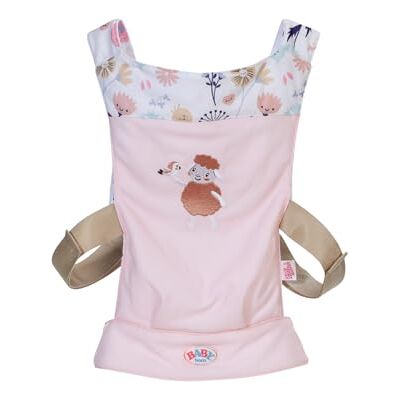 BABY born Draagzak Popdraagzak voor kinderen met 2 draagrichtingen & verstelbare riem Roze draagzak met bloemendetails Poppenaccessoire voor alle poppen van 36 cm & 43 cm BABY born Draagzak Popdraagzak voor kinderen met 2 draagrichtingen & verstelbare riem Roze draagzak met bloemendetails Poppenaccessoire voor alle poppen van 36 cm & 43 cm