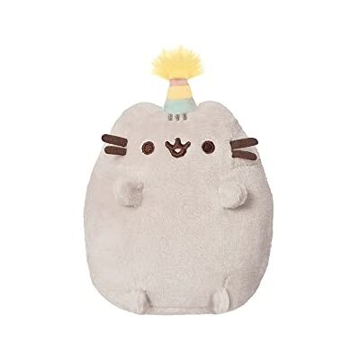 Aurora , 61518, Party Pusheen Small, milieuvriendelijk pluche, grijs Aurora , 61518, Party Pusheen Small, milieuvriendelijk pluche, grijs