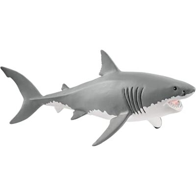Schleich Wild Life witte haai 14809 8 x 18 x 8 cm Figuur vanaf 3 jaar, realistische dierenfiguren, gedetailleerde dierenfiguur, cadeau voor jongens en meisjes Schleich Wild Life witte haai 14809 8 x 18 x 8 cm Figuur vanaf 3 jaar, realistische dierenfiguren, gedetailleerde dierenfiguur, cadeau voor jongens en meisjes