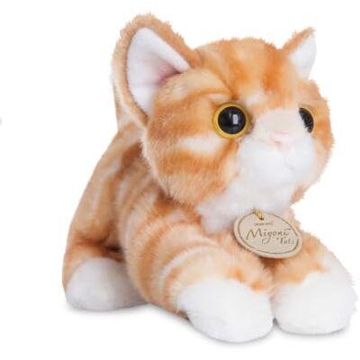 Aurora World , 60467, MiYoni Tots kat tijger, 20 cm, pluche, rood, 60467.0, oranje Aurora World , 60467, MiYoni Tots kat tijger, 20 cm, pluche, rood, 60467.0, oranje