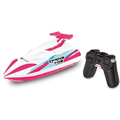 Revell Control Spring Tide Radioboot voor jongens en volwassenen vanaf 6 jaar, radiografisch bestuurbare boot met lithium-ion-accu voor urenlange actie, 2,4 GHz, ideaal voor dagen Revell Control Spring Tide Radioboot voor jongens en volwassenen vanaf 6 jaar, radiografisch bestuurbare boot met lithium-ion-accu voor urenlange actie, 2,4 GHz, ideaal voor dagen