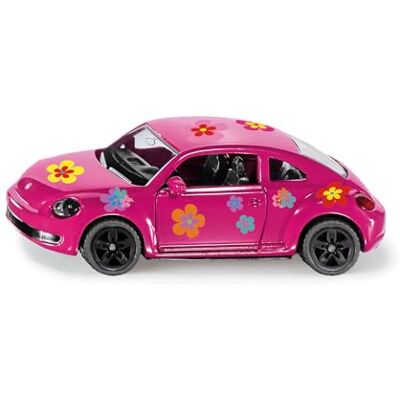 Siku 1488, VW The Beetle, metaal/kunststof, roze, deuren om te openen, zelfklevende folie voor gepersonaliseerd design Siku 1488, VW The Beetle, metaal/kunststof, roze, deuren om te openen, zelfklevende folie voor gepersonaliseerd design