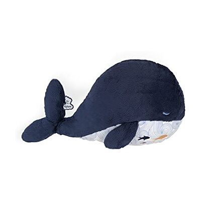 KALOO Petit Calme Kalmerend babypluche dier Blauwe walvis 32 cm Warmwaterkruik effect warm of koud Zeer zacht materiaal Afneembare hoes Vanaf de geboorte, K970700 KALOO Petit Calme Kalmerend babypluche dier Blauwe walvis 32 cm Warmwaterkruik effect warm of koud Zeer zacht materiaal Afneembare hoes Vanaf de geboorte, K970700