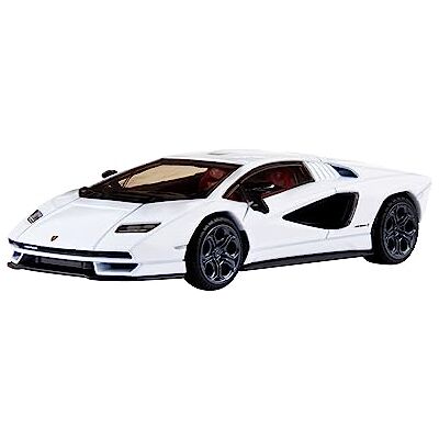 Hot Wheels Lamborghini Countach LPI 800-4, auto op schaal 1:43, gelicentieerde replica's met Riders-banden en een metalen carrosserie en chassis, voor volwassen verzamelaars, HMD49 Hot Wheels Lamborghini Countach LPI 800-4, auto op schaal 1:43, gelicentieerde replica's met Riders-banden en een metalen carrosserie en chassis, voor volwassen verzamelaars, HMD49