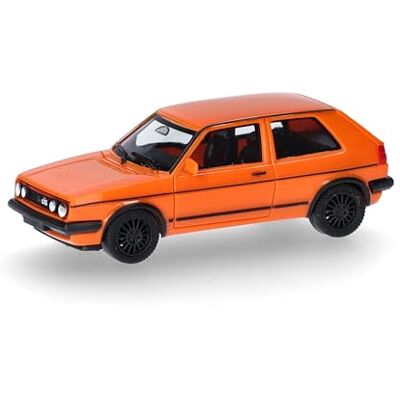 Herpa Automodel VW Golf II GTI, intens oranje, schaal 1:87, verzamelstuk, Made in Germany, kunststof miniatuurmodel, normale kleur, groot, 420846-003 Herpa Automodel VW Golf II GTI, intens oranje, schaal 1:87, verzamelstuk, Made in Germany, kunststof miniatuurmodel, normale kleur, groot, 420846-003