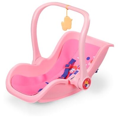 BABY born Roze babyzitje, poppenautostoel met draaggreep, veiligheidsharnas en hanger BABY born Roze babyzitje, poppenautostoel met draaggreep, veiligheidsharnas en hanger