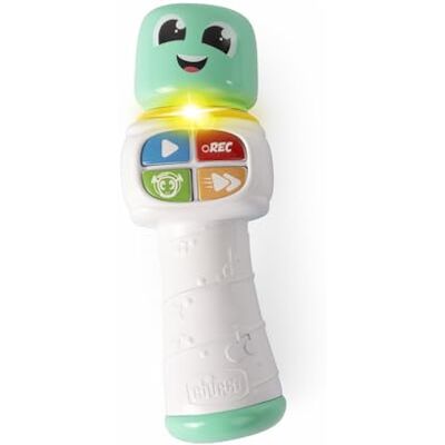 Chicco Speelgoedmicrofoon voor baby's van 18-36 maanden, elektronisch muziekspeelgoed voor baby's, 4-in-1 speelmodus, interactieve microfoon met grappige effecten, melodieën, geluiden en lichten Chicco Speelgoedmicrofoon voor baby's van 18-36 maanden, elektronisch muziekspeelgoed voor baby's, 4-in-1 speelmodus, interactieve microfoon met grappige effecten, melodieën, geluiden en lichten