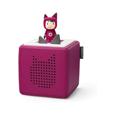 tonies Toniebox starterset met 1 Creative Tonie-figuur, audiospeler voor luisterboeken en liedjes voor kinderen, eenvoudig te bedienen, draadloze muziekdoos of luidspreker, batterijduur 7 uur, bessenkleur tonies Toniebox starterset met 1 Creative Tonie-figuur, audiospeler voor luisterboeken en liedjes voor kinderen, eenvoudig te bedienen, draadloze muziekdoos of luidspreker, batterijduur 7 uur, bessenkleur