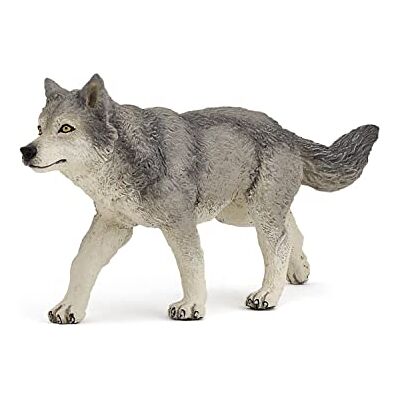 Papo -Handgeschilderde Figuurtjes -Wild Dierenrijk -Grijze Wolf-53012-Verzamelbaar-Voor kinderen Geschikt voor jongens en meisjes Vanaf 3 jaar Papo -Handgeschilderde Figuurtjes -Wild Dierenrijk -Grijze Wolf-53012-Verzamelbaar-Voor kinderen Geschikt voor jongens en meisjes Vanaf 3 jaar