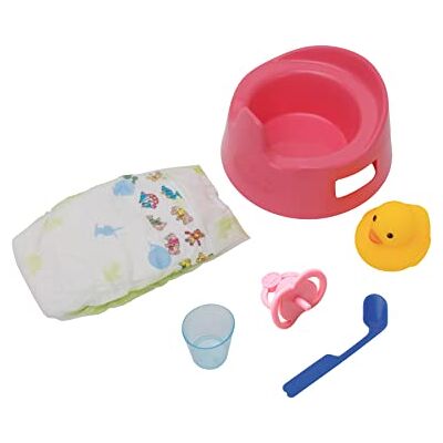 Heless 804 Set van 6 nachtpotten voor poppen met nuttige accessoires voor het onderhoud van de pop, diameter nachtpot ca. 15 cm Heless 804 Set van 6 nachtpotten voor poppen met nuttige accessoires voor het onderhoud van de pop, diameter nachtpot ca. 15 cm