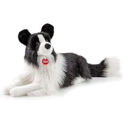 Trudi Border Collie Scott Pluche dier hond, kerstcadeau of verjaardagscadeau, 22 x 33 x 55 cm, XL model TUDN9000 Trudi Border Collie Scott Pluche dier hond, kerstcadeau of verjaardagscadeau, 22 x 33 x 55 cm, XL model TUDN9000