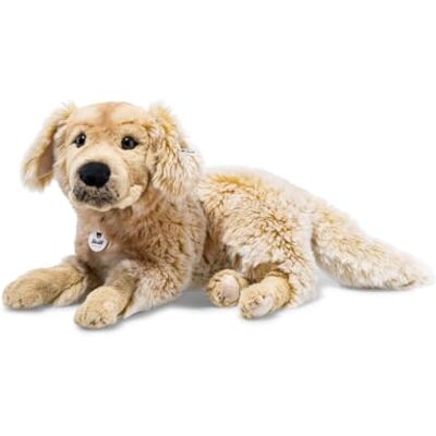 Steiff Andor le Golden Retriever Pluche knuffeldier, schattige metgezel met kunststof ogen, kinderen, jongens en meisjes, 45 cm, lichtbruin, 076947 Steiff Andor le Golden Retriever Pluche knuffeldier, schattige metgezel met kunststof ogen, kinderen, jongens en meisjes, 45 cm, lichtbruin, 076947