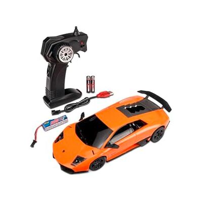 Carson 500404307 Lamborghini Murcielago SV 2.4G 100% RTR op afstand bestuurde auto, ledverlichting, rijtijd ca. 60 min, op afstand bestuurde auto, op afstand bestuurd voertuig, 1:24, speelgoed Carson 500404307 Lamborghini Murcielago SV 2.4G 100% RTR op afstand bestuurde auto, ledverlichting, rijtijd ca. 60 min, op afstand bestuurde auto, op afstand bestuurd voertuig, 1:24, speelgoed