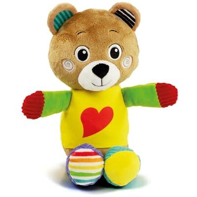 Clementoni Baby Bear Pluche speelgoed voor kinderen, sensorisch leerspeelgoed, kinderen 0 maanden, meerkleurig 17906 Clementoni Baby Bear Pluche speelgoed voor kinderen, sensorisch leerspeelgoed, kinderen 0 maanden, meerkleurig 17906