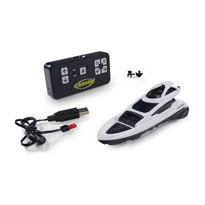 Carson 500108057 Nano Racer Yacht 2,4 GHz – op afstand bestuurbare boot, RC voor kinderen en volwassenen, afstandsbediening inbegrepen Carson 500108057 Nano Racer Yacht 2,4 GHz – op afstand bestuurbare boot, RC voor kinderen en volwassenen, afstandsbediening inbegrepen