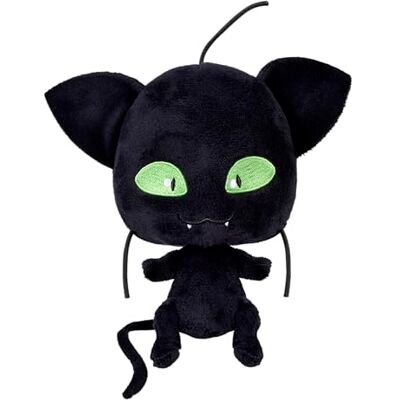 BANDAI Miraculous Miraculous Ladybug Knuffel 15 cm Plagg P50692 BANDAI Miraculous Miraculous Ladybug Knuffel 15 cm Plagg P50692